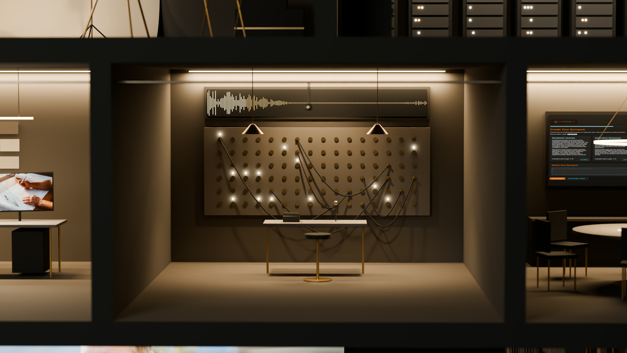 The call room in the model.
