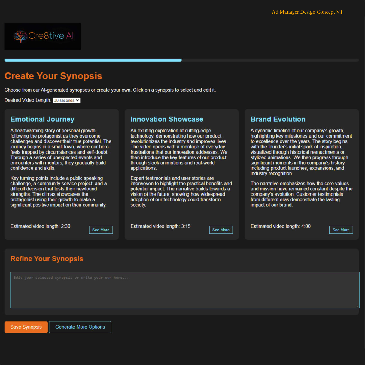 The AI Briefing Engine, as I designed it in 2024.